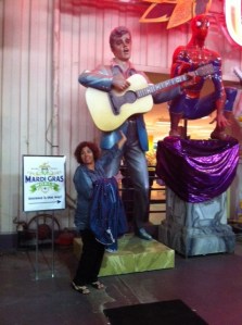 Me and the King at Mardi Gras World